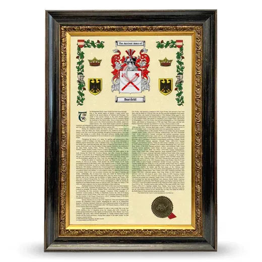Bortfeld Armorial History Framed - Heirloom