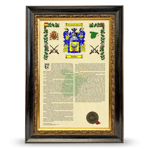 Botlero Armorial History Framed - Heirloom