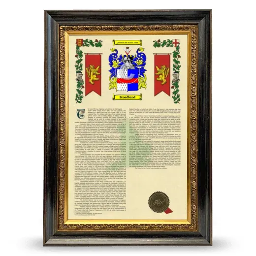 Broadband Armorial History Framed - Heirloom