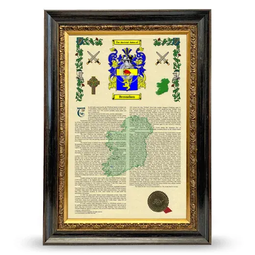 Brosnahan Armorial History Framed - Heirloom