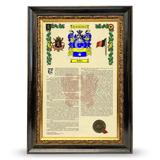 Bullen Armorial History Framed - Heirloom