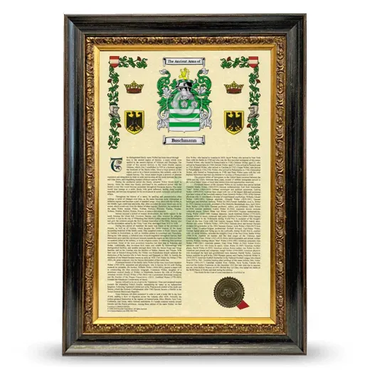 Buschmann Armorial History Framed - Heirloom