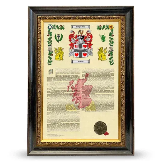 Butter Armorial History Framed - Heirloom