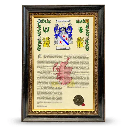 Byggarde Armorial History Framed - Heirloom