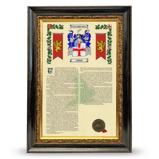 Callwin Armorial History Framed - Heirloom