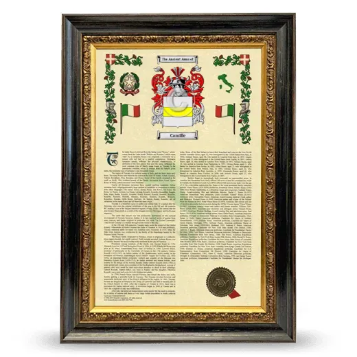 Camille Armorial History Framed - Heirloom