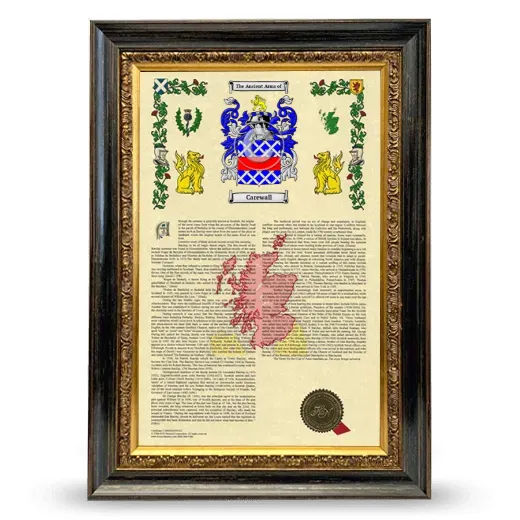 Carewall Armorial History Framed - Heirloom