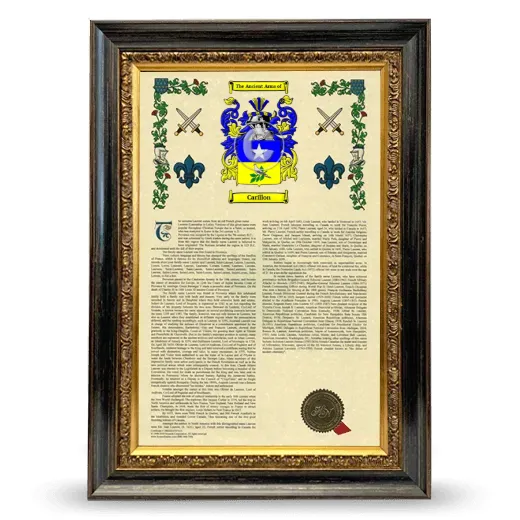 Carillon Armorial History Framed - Heirloom