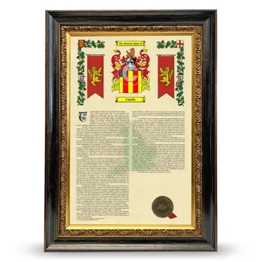 Cawch Armorial History Framed - Heirloom