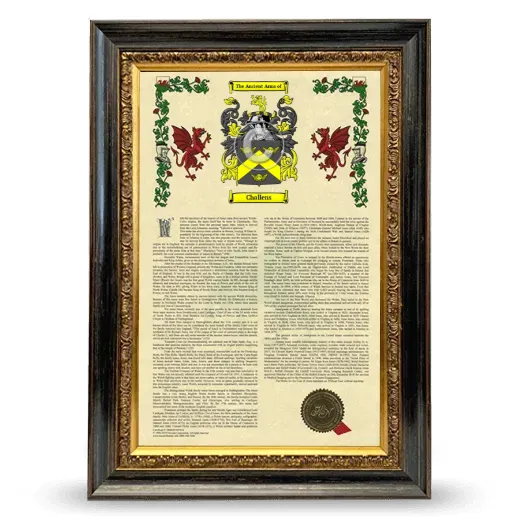 Challens Armorial History Framed - Heirloom