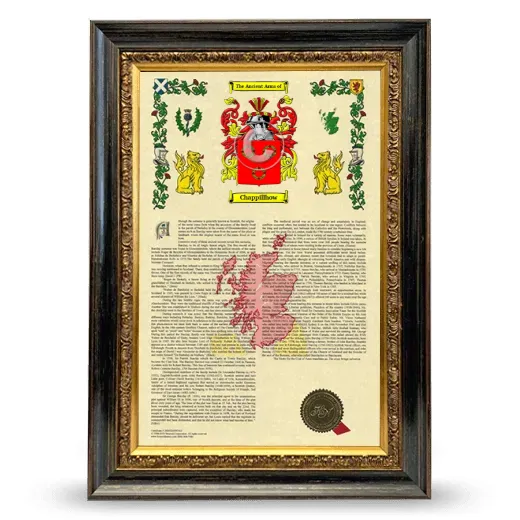 Chappillhow Armorial History Framed - Heirloom