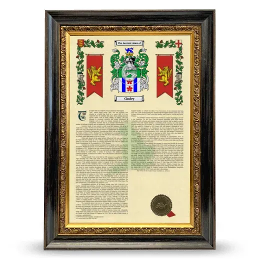 Cindey Armorial History Framed - Heirloom