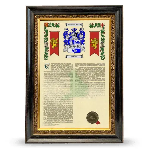 Cladish Armorial History Framed - Heirloom