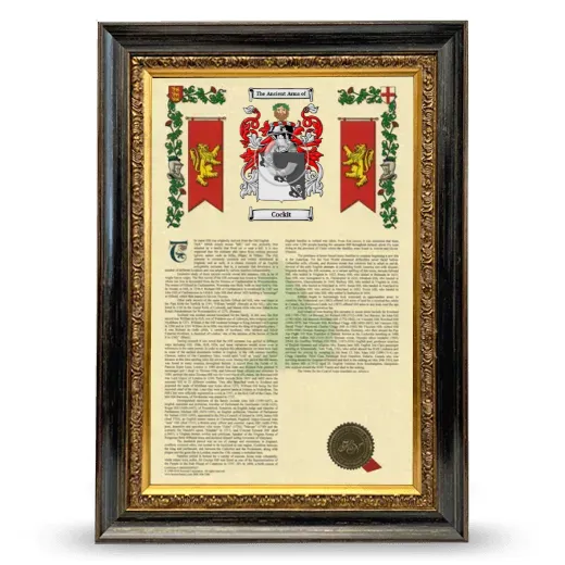 Cockit Armorial History Framed - Heirloom