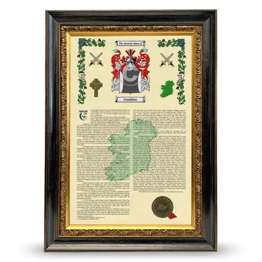 Conahan Armorial History Framed - Heirloom