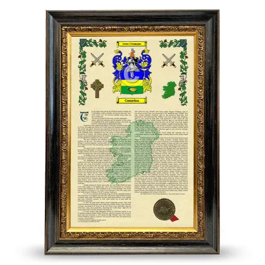 Connelan Armorial History Framed - Heirloom