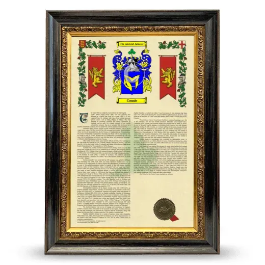Connie Armorial History Framed - Heirloom