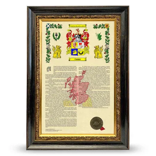 Coomy Armorial History Framed - Heirloom