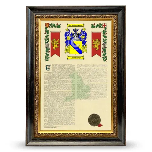 Cooulthrup Armorial History Framed - Heirloom