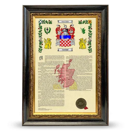 Corwind Armorial History Framed - Heirloom