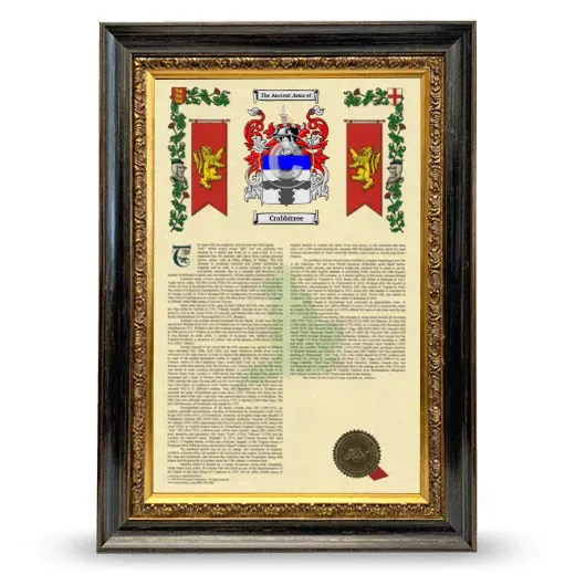 Crabbitree Armorial History Framed - Heirloom