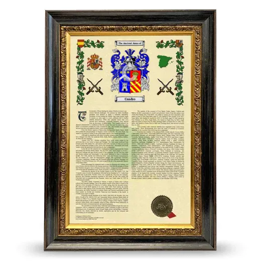 Cuadro Armorial History Framed - Heirloom