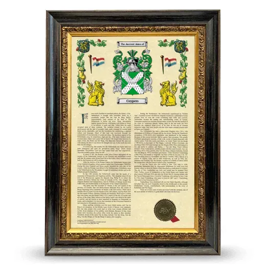 Cuypers Armorial History Framed - Heirloom