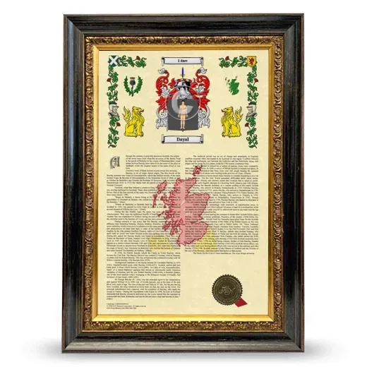 Dayal Armorial History Framed - Heirloom