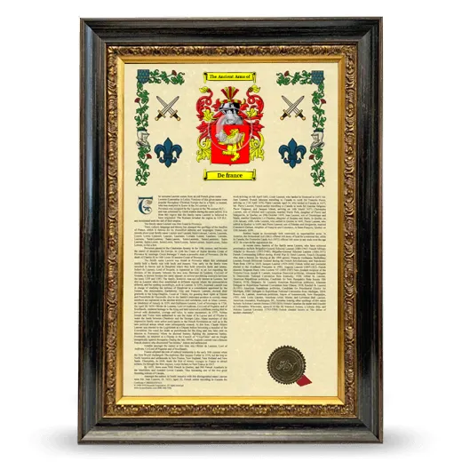 De france Armorial History Framed - Heirloom