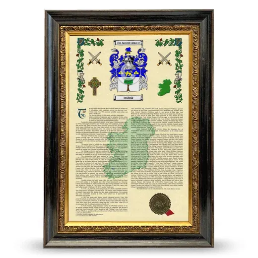 Dolink Armorial History Framed - Heirloom