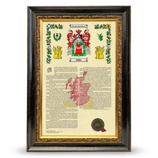 Dollor Armorial History Framed - Heirloom
