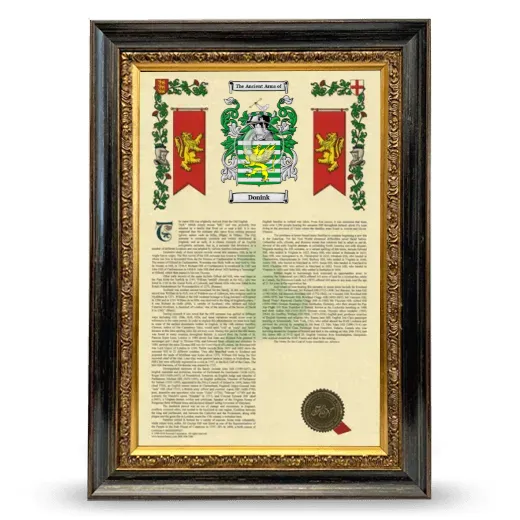 Donink Armorial History Framed - Heirloom