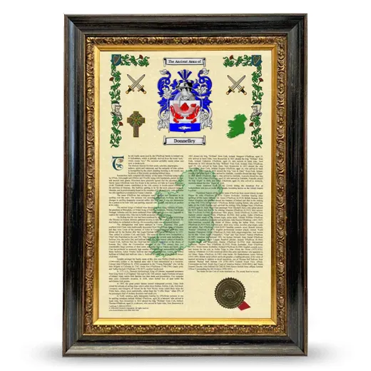 Donnelley Armorial History Framed - Heirloom