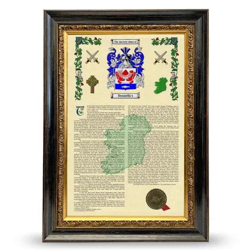 Donnelly's Armorial History Framed - Heirloom