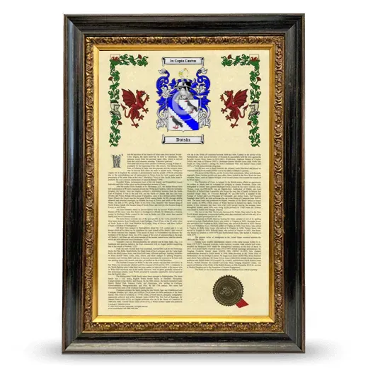 Dotsin Armorial History Framed - Heirloom