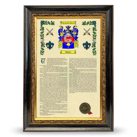 Ducass Armorial History Framed - Heirloom