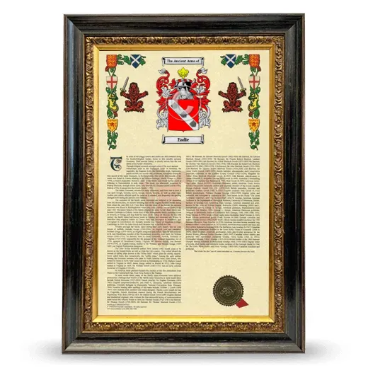 Eadie Armorial History Framed - Heirloom