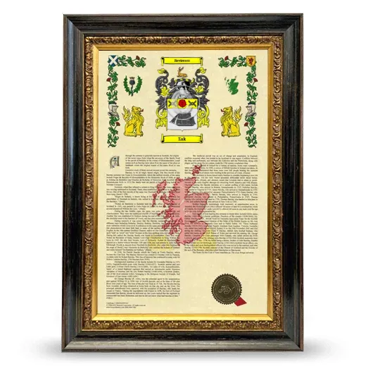 Eak Armorial History Framed - Heirloom