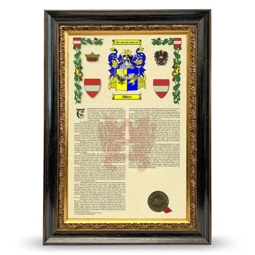Ebbers Armorial History Framed - Heirloom