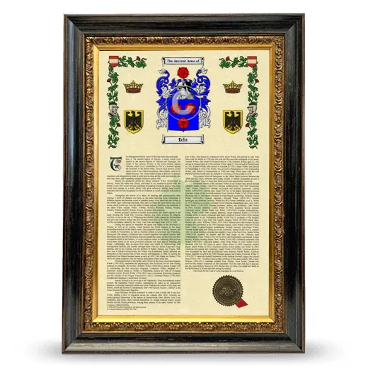 Echt Armorial History Framed - Heirloom