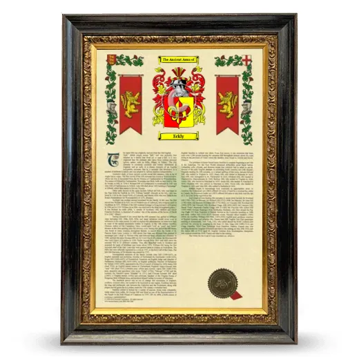 Eckly Armorial History Framed - Heirloom