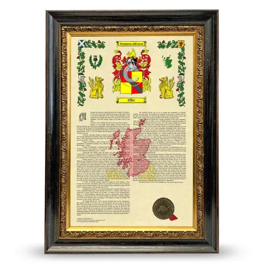 Effer Armorial History Framed - Heirloom