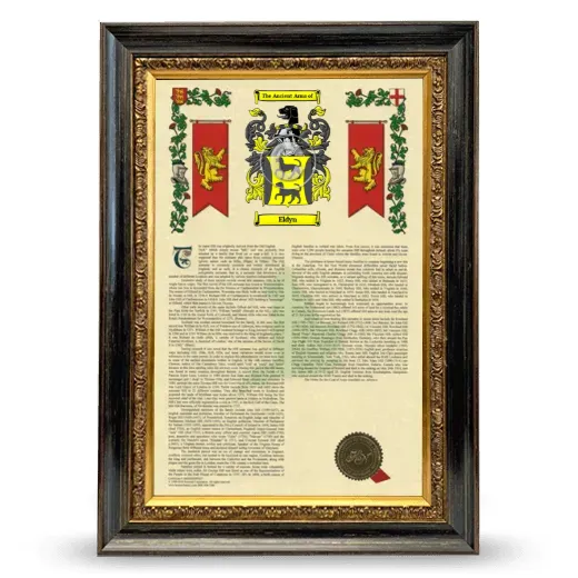 Eldyn Armorial History Framed - Heirloom