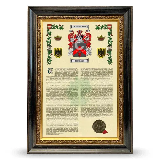 Elsemann Armorial History Framed - Heirloom