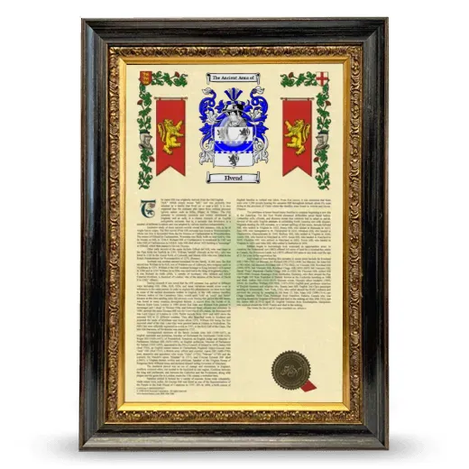 Elvend Armorial History Framed - Heirloom