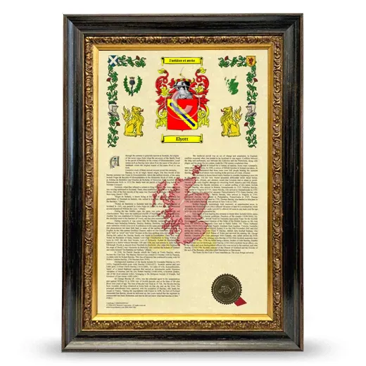 Elyott Armorial History Framed - Heirloom