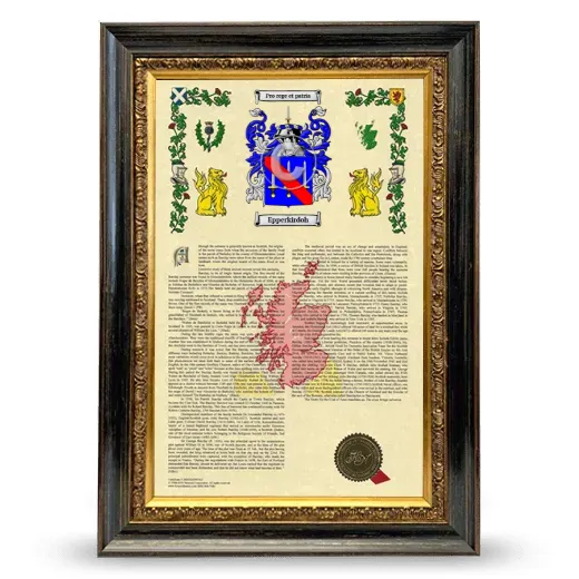 Epperkirdoh Armorial History Framed - Heirloom