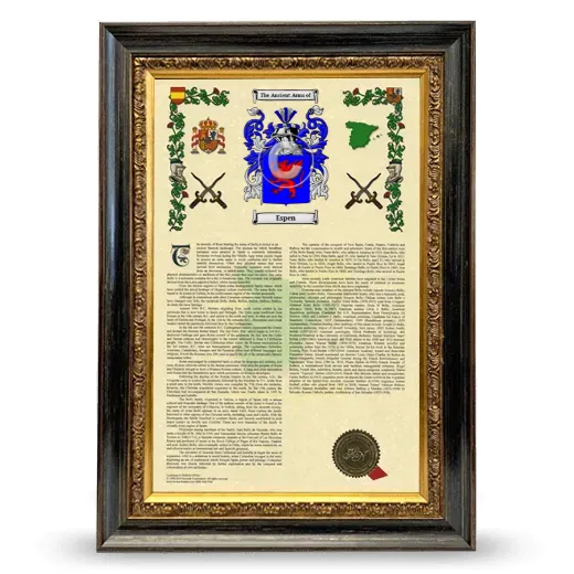 Espen Armorial History Framed - Heirloom