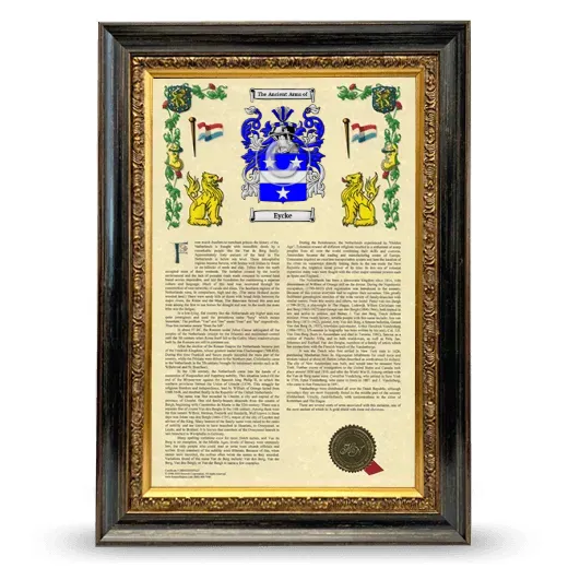 Eycke Armorial History Framed - Heirloom