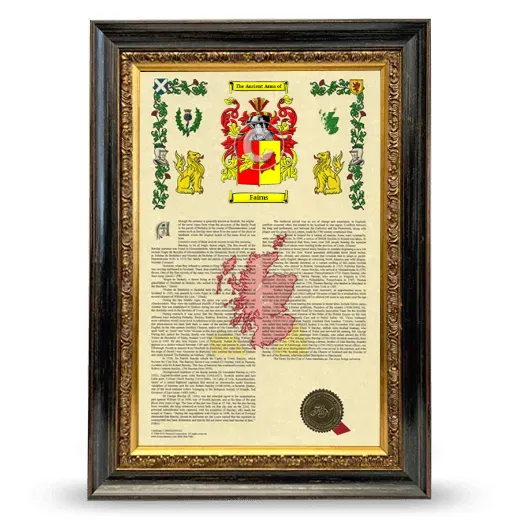Fairns Armorial History Framed - Heirloom